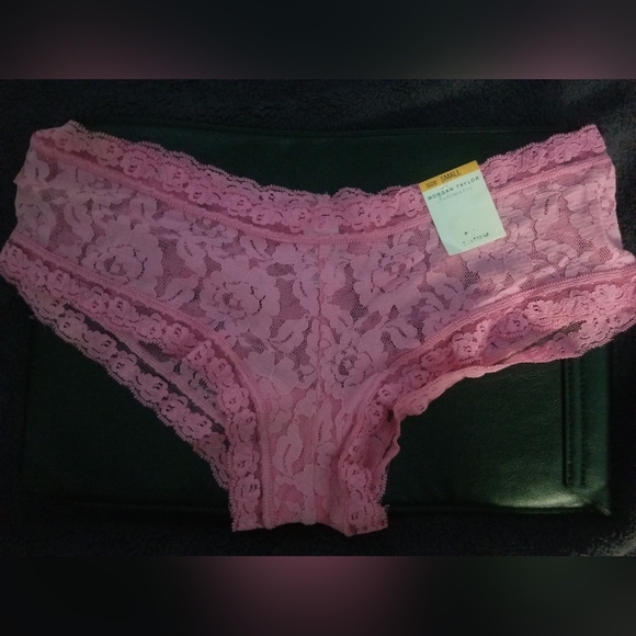Morgan Taylor Pink Lace Panties Size S - Picture 1 of 2